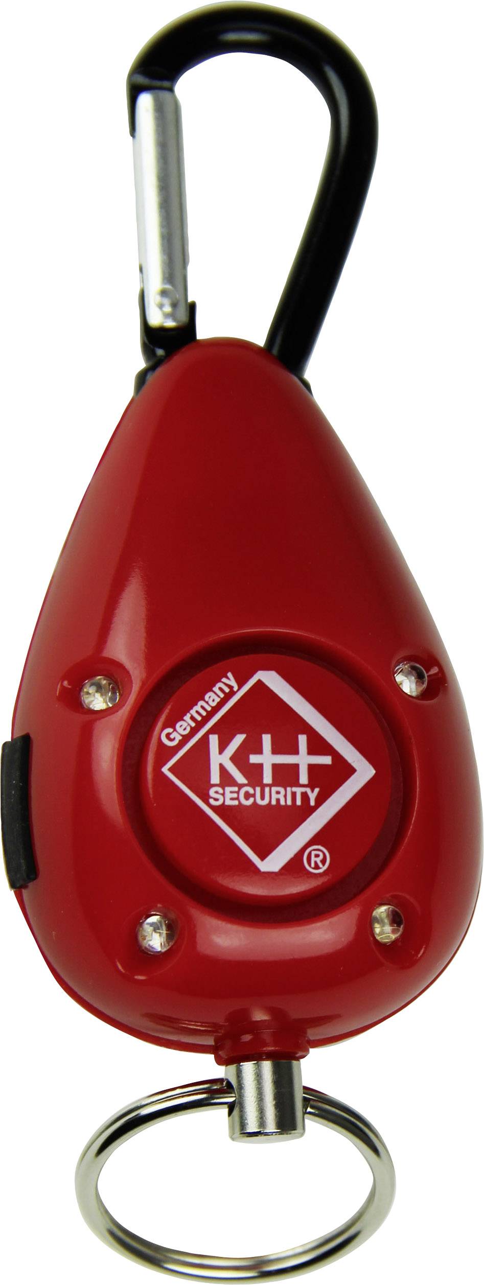 kh-security Allarme tascabile Rosso con LED 100189