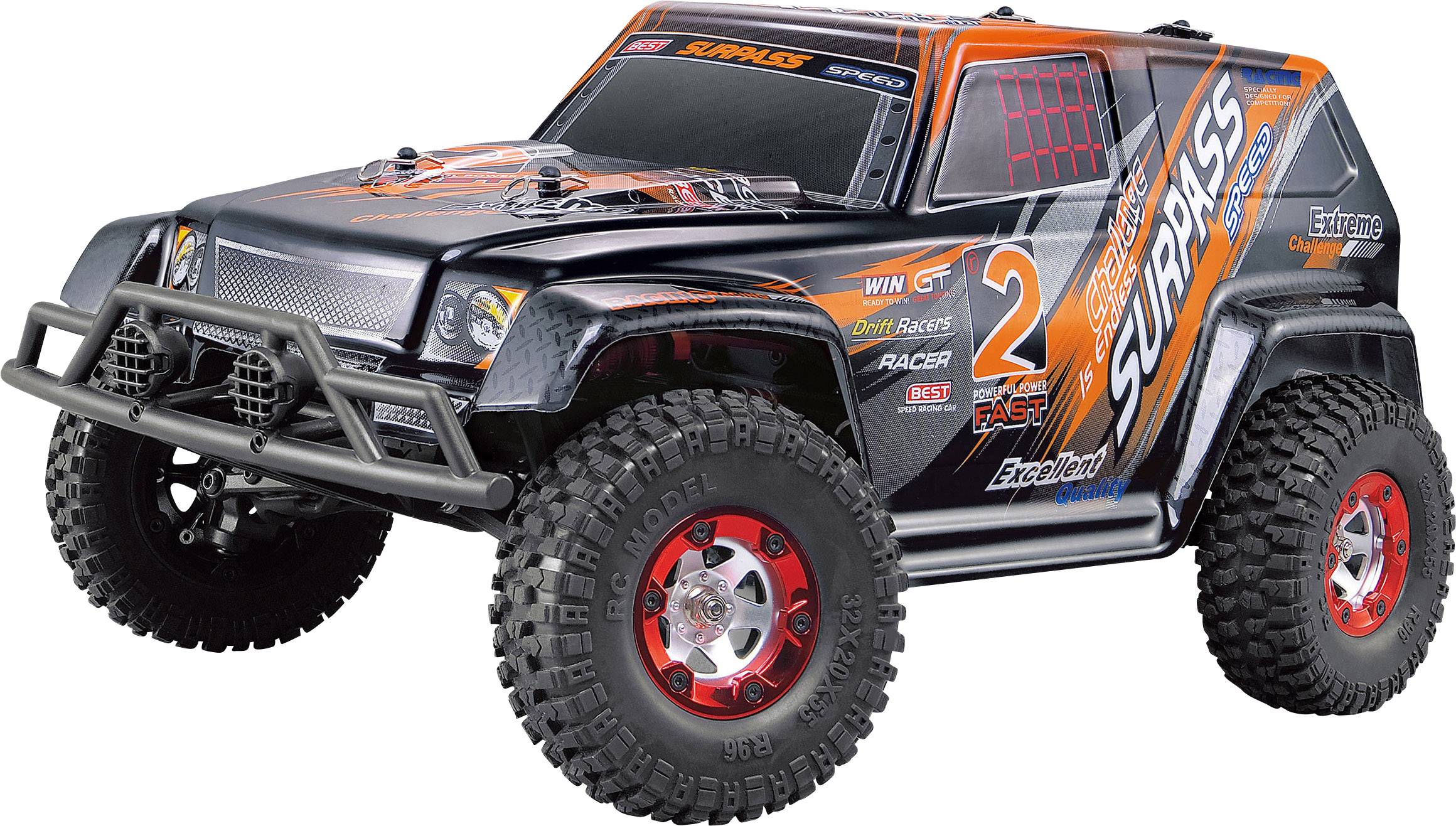 Amewi Charge Extreme Brushed 1:12 Automodello Elettrica Monstertruck 4WD RtR 2,4 GHz