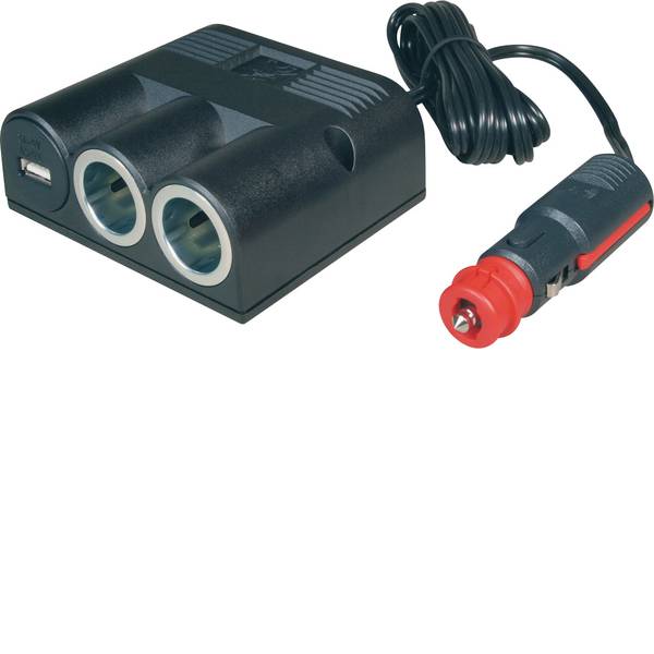 Multiprese per accendisigari - Distributore accendisigari Numero di accendisigari 2 x Interfacce: USB 1 x Portata massima corrente 16 A ProCar 67335501 - Multiprese per accendisigari - Distributore accendisigari Numero di accendisigari 2 x Interfacce: USB 1 x Portata massima corrente 16 A ProCar 67335501 -
