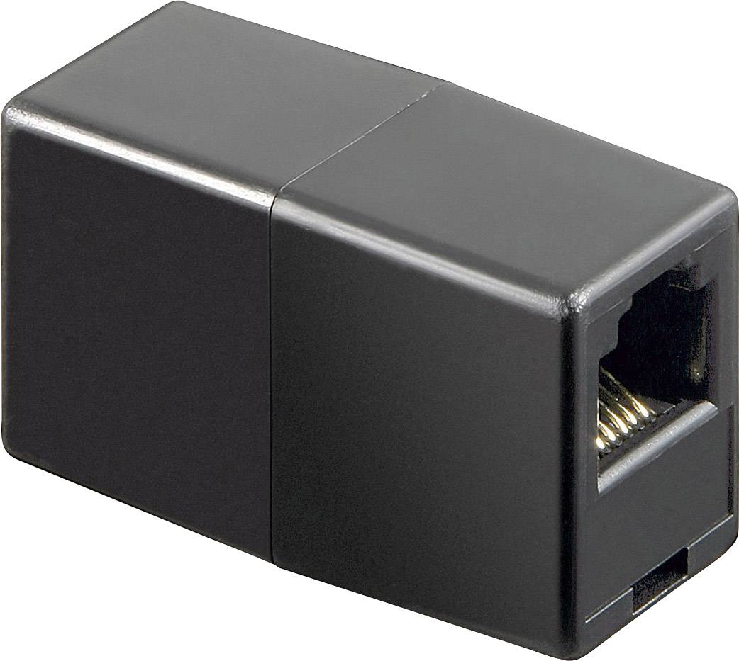 Goobay Telefono analogico Adattatore [1x Presa RJ12 6p6c - 1x Presa RJ12 6p6c] Nero-0