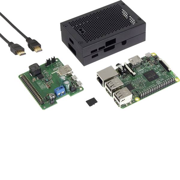 Schede di sviluppo e Single Board Computer - Raspberry Pi® 3 Modello B Set UPS ad ampio raggio 1 GB Noobs incl. sistema operativo Noobs, incl. alloggiamento, incl. - Schede di sviluppo e Single Board Computer - Raspberry Pi® 3 Modello B Set UPS ad ampio raggio 1 GB Noobs incl. sistema operativo Noobs, incl. alloggiamento, incl. -