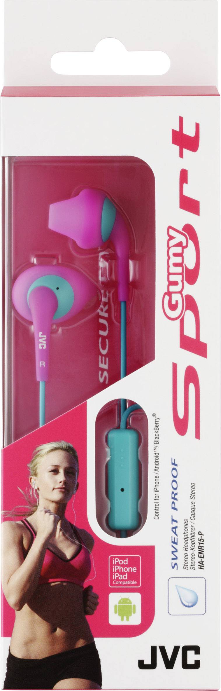 JVC HA-ENR15-P-E cuffia e auricolare Cablato In-ear Sport Rosa-2