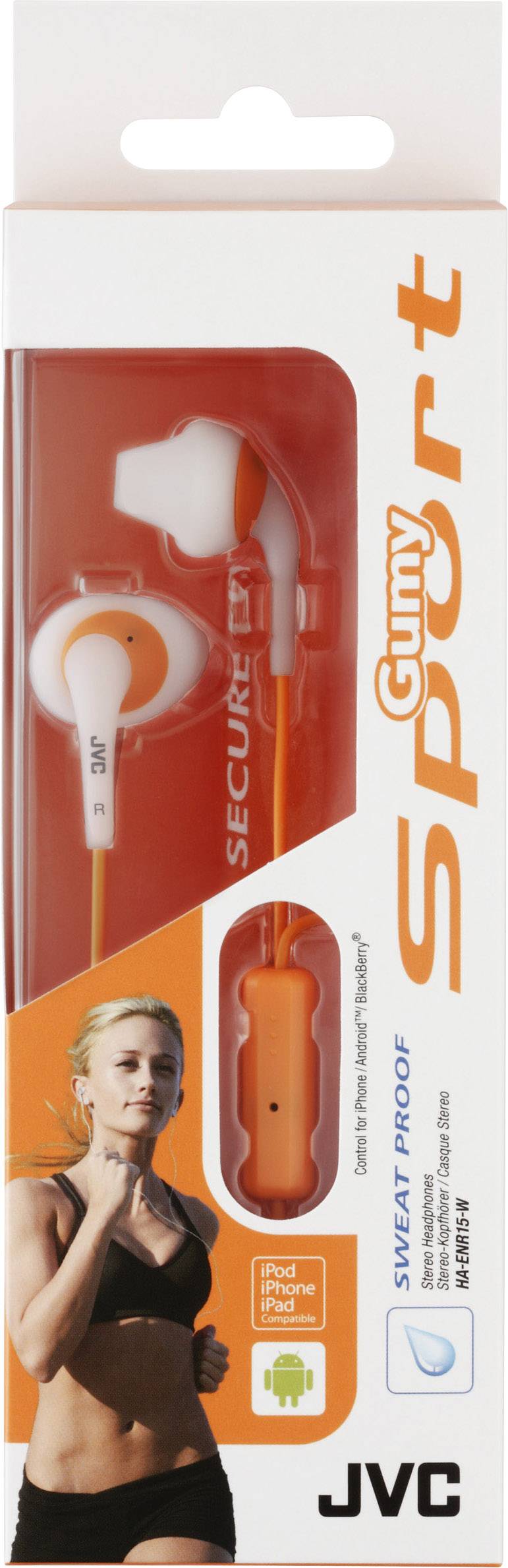 JVC HA-ENR15-W-E cuffia e auricolare Cablato In-ear Sport Bianco-2