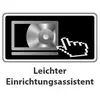 Un'immagine stilizzata mostra uno schermo del computer con un CD e un cursore. Sotto c'è scritto 'Assistente di installazione semplice'.