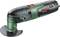 Utensile multifunzione elettrico Bosch, modello PMF 220 CE, con accessorio per segare; design verde e nero con logo Bosch rosso.