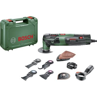 Bosch Home and Garden PMF 250 CES Set 0603102101 Multiutensile elettrico  incl. accessori, incl. valigia 16 parti 250 W 