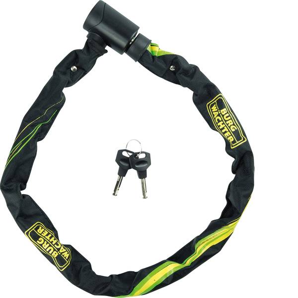 Lucchetti da bicicletta - Burg Wächter 580 90 Catena con lucchetto Nero, Giallo Lucchetto a chiave - Lucchetti da bicicletta - Burg Wächter 580 90 Catena con lucchetto Nero, Giallo Lucchetto a chiave -
