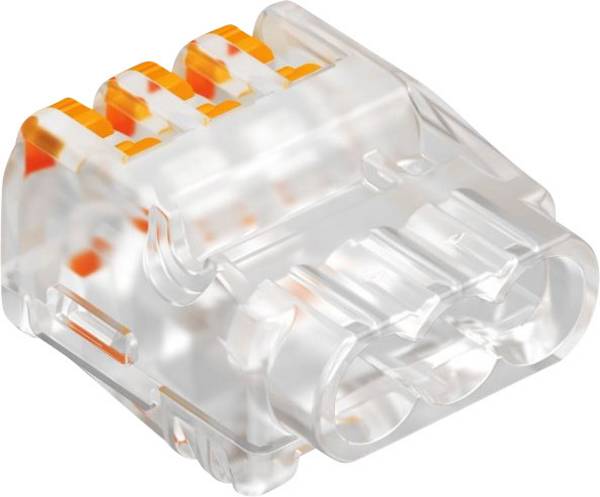 OBO Bettermann 1791 61 325 FL Morsetto flessibile: 0.2-2.5 mm² rigido: 0.2-2.5 mm² Numero Poli (num): 3 1 pz. Trasparente, Arancio
