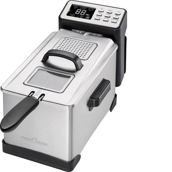 Friggitrici - Profi Cook PC-FR 1087 Friggitrice 2000 W con display Acciaio, Nero - Friggitrici - Profi Cook PC-FR 1087 Friggitrice 2000 W con display Acciaio, Nero -