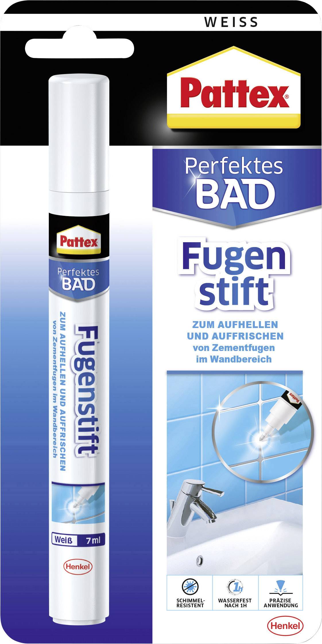 Acquista Pattex Perfektes Bad Penna rinnova fughe Colore Bianco PFS7 7 ml  da Conrad