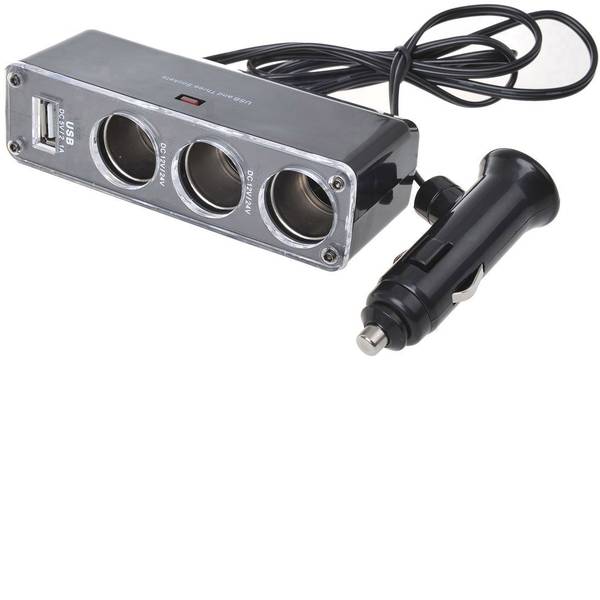 Multiprese per accendisigari - Distributore accendisigari Numero di accendisigari 3 x Interfacce: USB 1 x 019014 - Multiprese per accendisigari - Distributore accendisigari Numero di accendisigari 3 x Interfacce: USB 1 x 019014 -