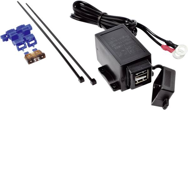 Accessori per presa accendisigari - BAAS Presa doppia USB con possibilità di fissaggio universale Portata massima corrente=3 A Adatto per USB-A - Accessori per presa accendisigari - BAAS Presa doppia USB con possibilità di fissaggio universale Portata massima corrente=3 A Adatto per USB-A -
