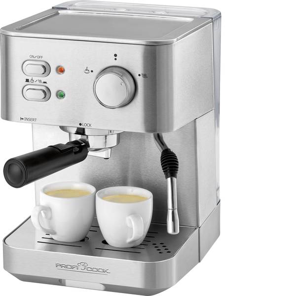 Macchine per caffè espresso - Macchina per caffè espresso Profi Cook PC-ES 1109 Acciaio, Nero 1050 W con scalda tazze - Macchine per caffè espresso - Macchina per caffè espresso Profi Cook PC-ES 1109 Acciaio, Nero 1050 W con scalda tazze -