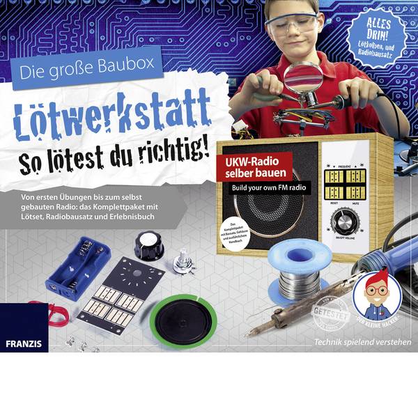 Kit esperimenti e pacchetti di apprendimento - Franzis Verlag 65352 Lötwerkstatt Kit da costruire da 14 anni - Kit esperimenti e pacchetti di apprendimento - Franzis Verlag 65352 Lötwerkstatt Kit da costruire da 14 anni -