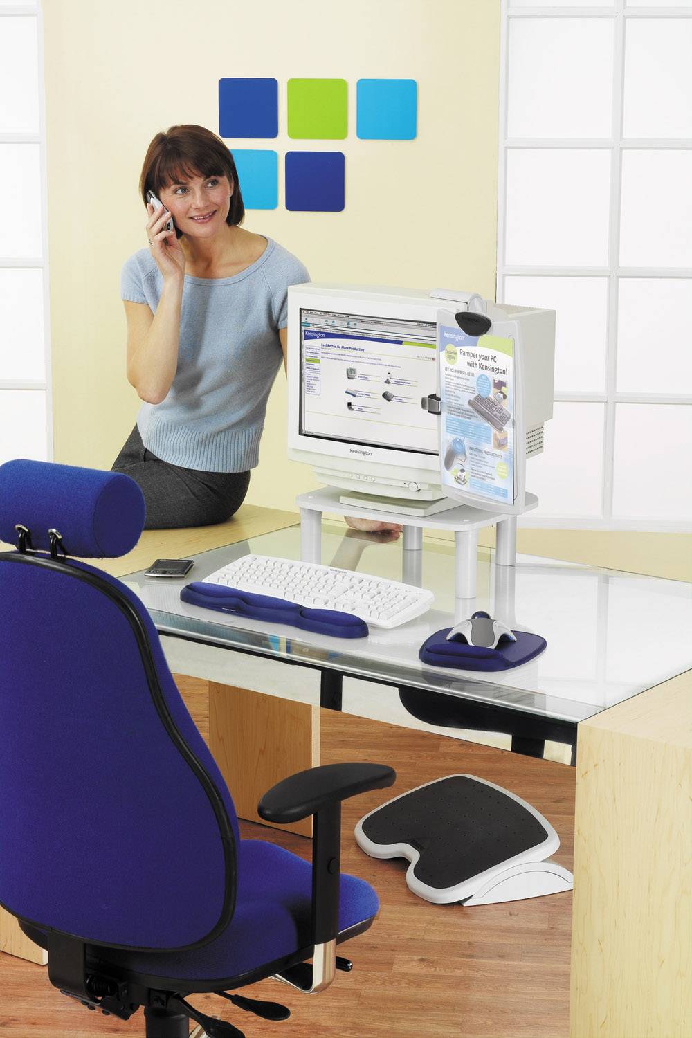 Kensington 56145 SoleMate™ Grigio chiaro, Nero-4