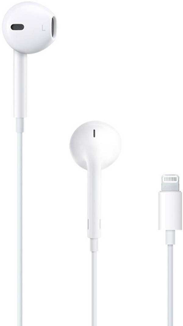 Apple EarPods Lightning Connector  via cavo  Bianco headset con microfono