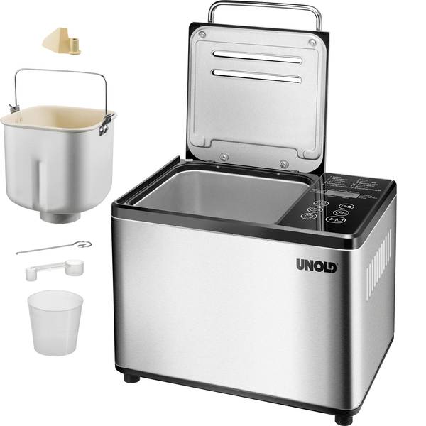 Macchine per il pane - Macchina del pane con display Unold Acciaio, Nero - Macchine per il pane - Macchina del pane con display Unold Acciaio, Nero -