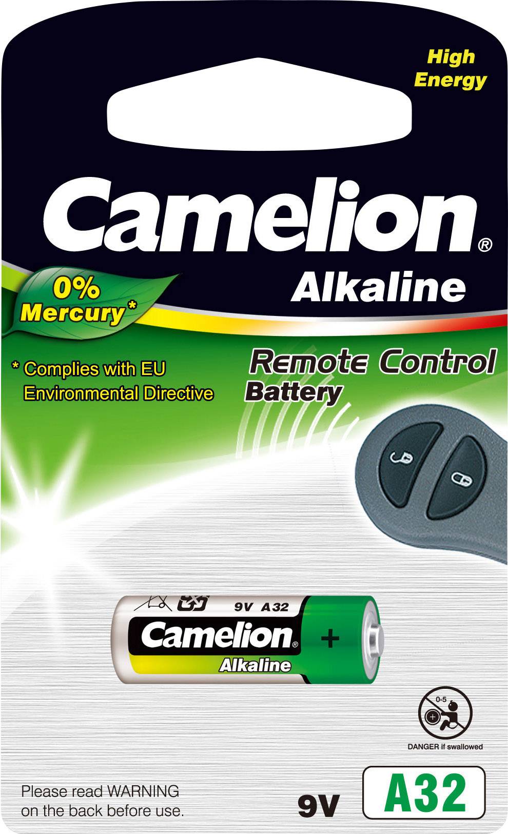 Camelion LR32A Batteria speciale 32 A Flat Top Alcalina/manganese 9 V 24 mAh 1 pz.-1