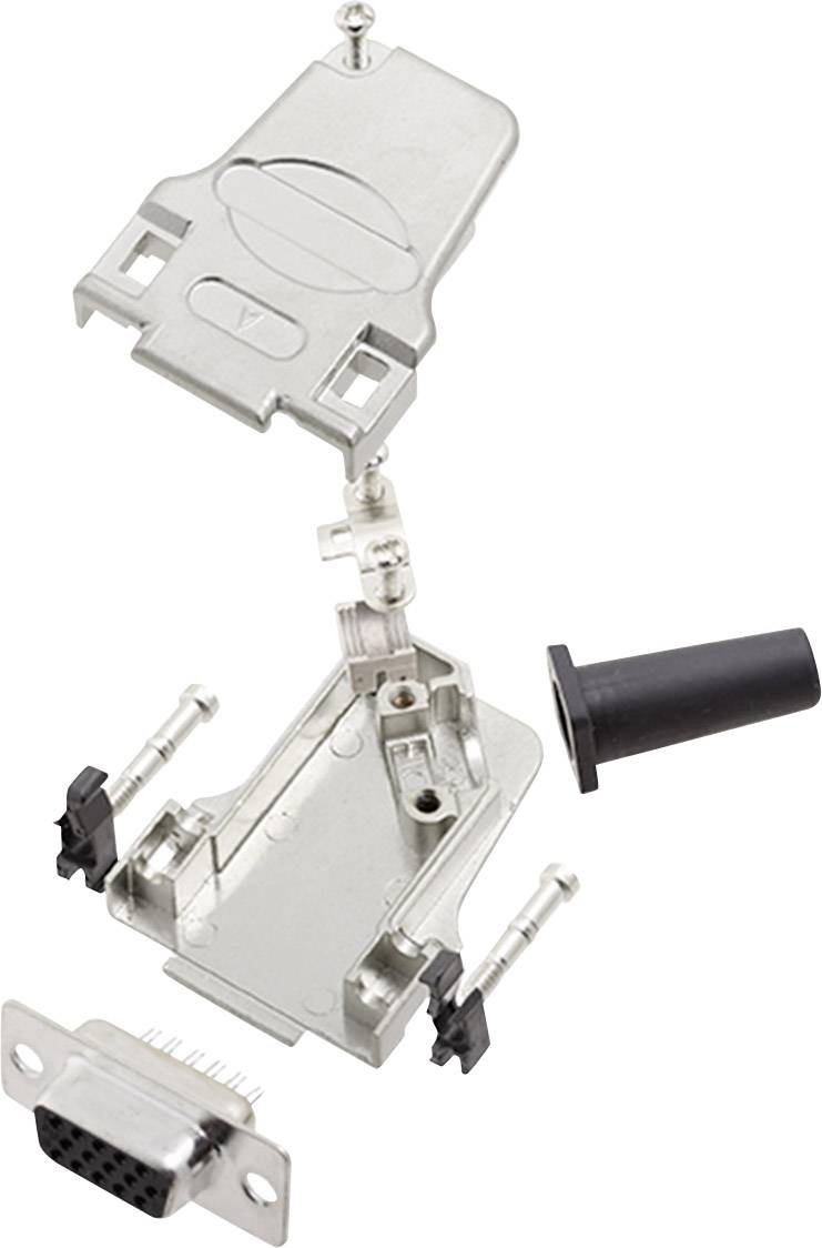 encitech D45ZF09-HDS15-K 6355-0064-11 KIT connettori femmina SUB-D 45 ° Numero Poli (num): 15 Punte a saldare 1 KIT