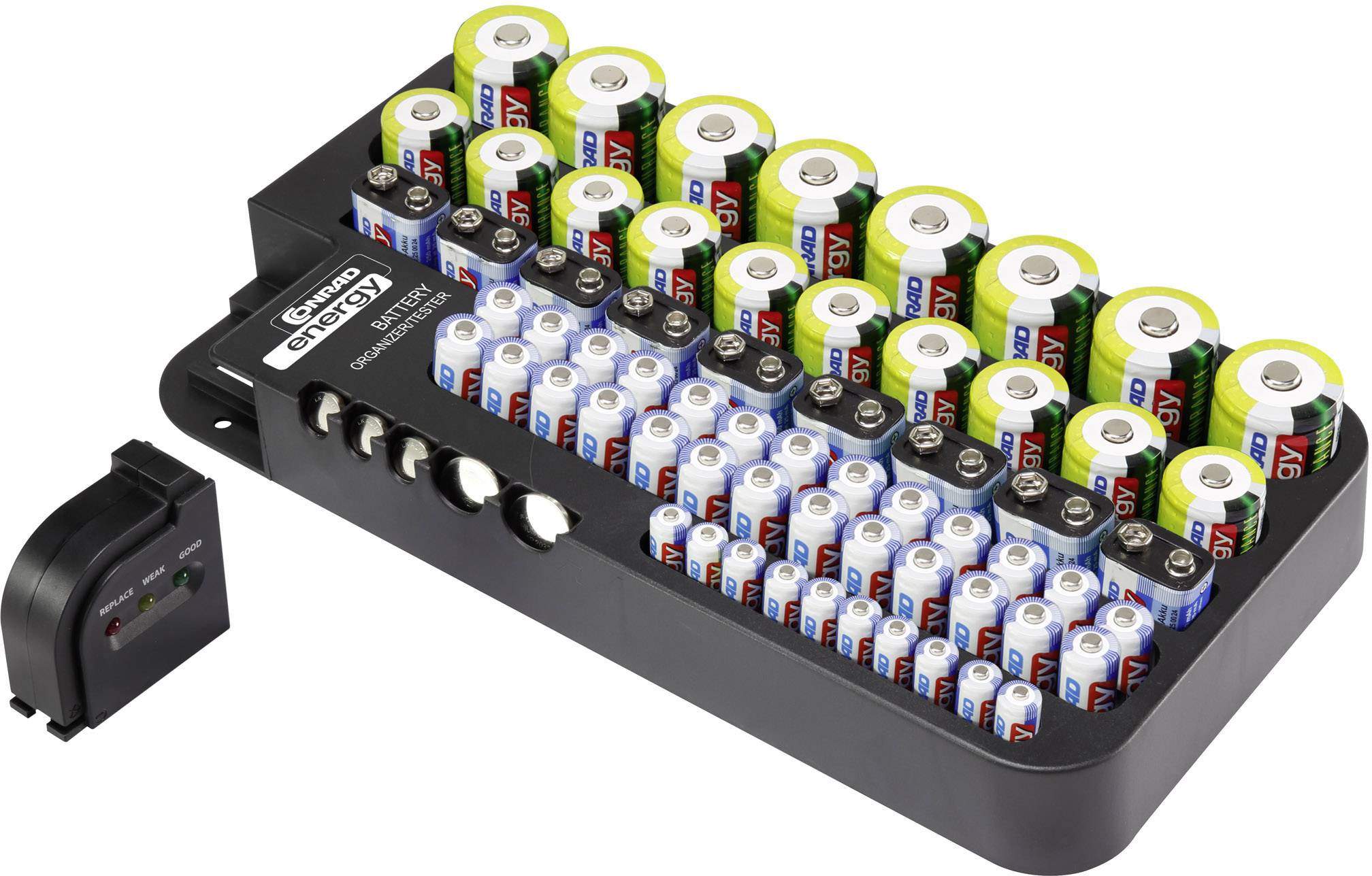 Portabatterie Per 10 Pile Stilo AA - Contenitore In Polipropilene, Connessione A Bottone - Foto 3