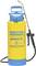 Spruzzatore giallo con manico blu, con la scritta 'GLORIA l'Originale prima 8'. Utilizzato per l'applicazione di liquidi.