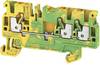 Weidmüller 1521670000 Morsetto per cavo di terra 5.1 mm A molla Verde, Giallo 50 pz. Pezzo