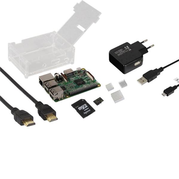 Schede di sviluppo e Single Board Computer - Raspberry Pi® 3 Model B starter kit 1 GB di Linux, noobs incl. Sistema operativo Noobs, incl. Alloggiamento, incl. - Schede di sviluppo e Single Board Computer - Raspberry Pi® 3 Model B starter kit 1 GB di Linux, noobs incl. Sistema operativo Noobs, incl. Alloggiamento, incl. -