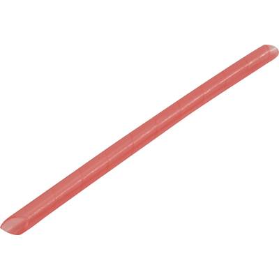 Bastone rosso e lungo per modellare, posto orizzontalmente. La pasta modellabile può essere utilizzata per progetti creativi.