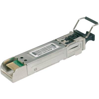 Un modulo SFP, un piccolo connettore rettangolare per componenti hardware con codice a barre, viene utilizzato per la connessione di rete nell'hardware dei computer.