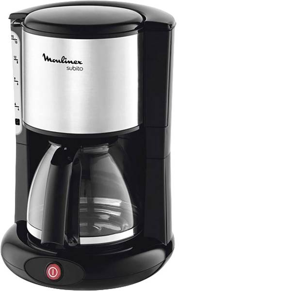 Macchine dal caffè con filtro - Moulinex Macchina per il caffè Acciaio, Nero Funzione mantenimento calore, Caraffa in vetro - Macchine dal caffè con filtro - Moulinex Macchina per il caffè Acciaio, Nero Funzione mantenimento calore, Caraffa in vetro -