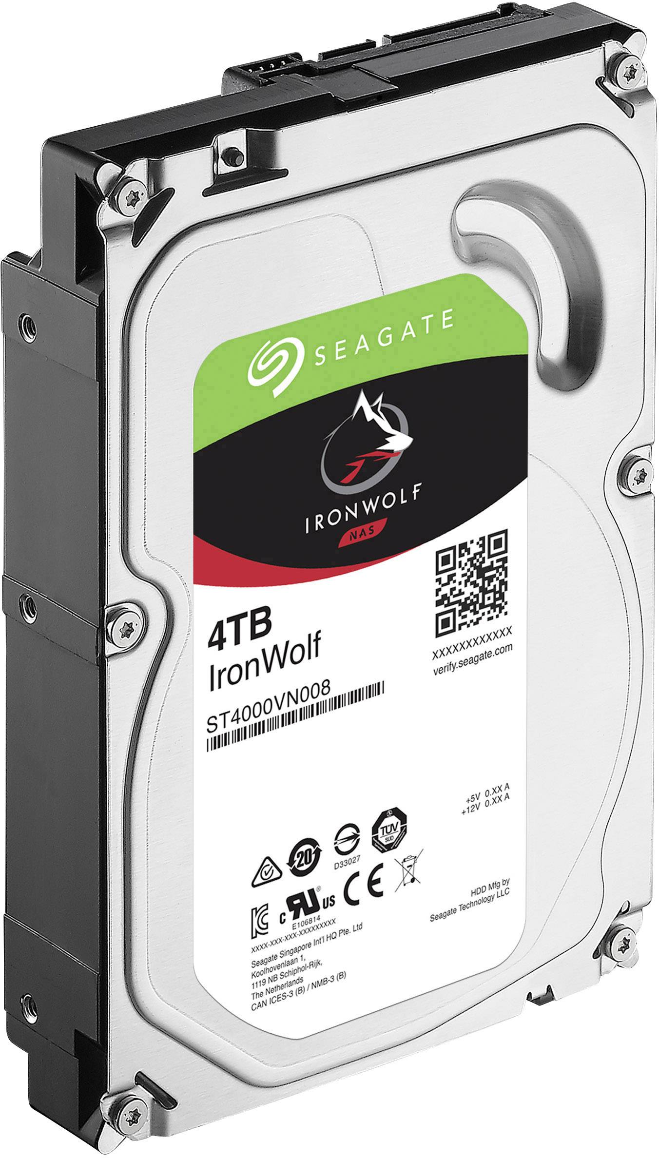 Seagate IronWolf™ 4 TB Hard Disk interno 3,5" SATA III ST4000VN008 Bulk-3