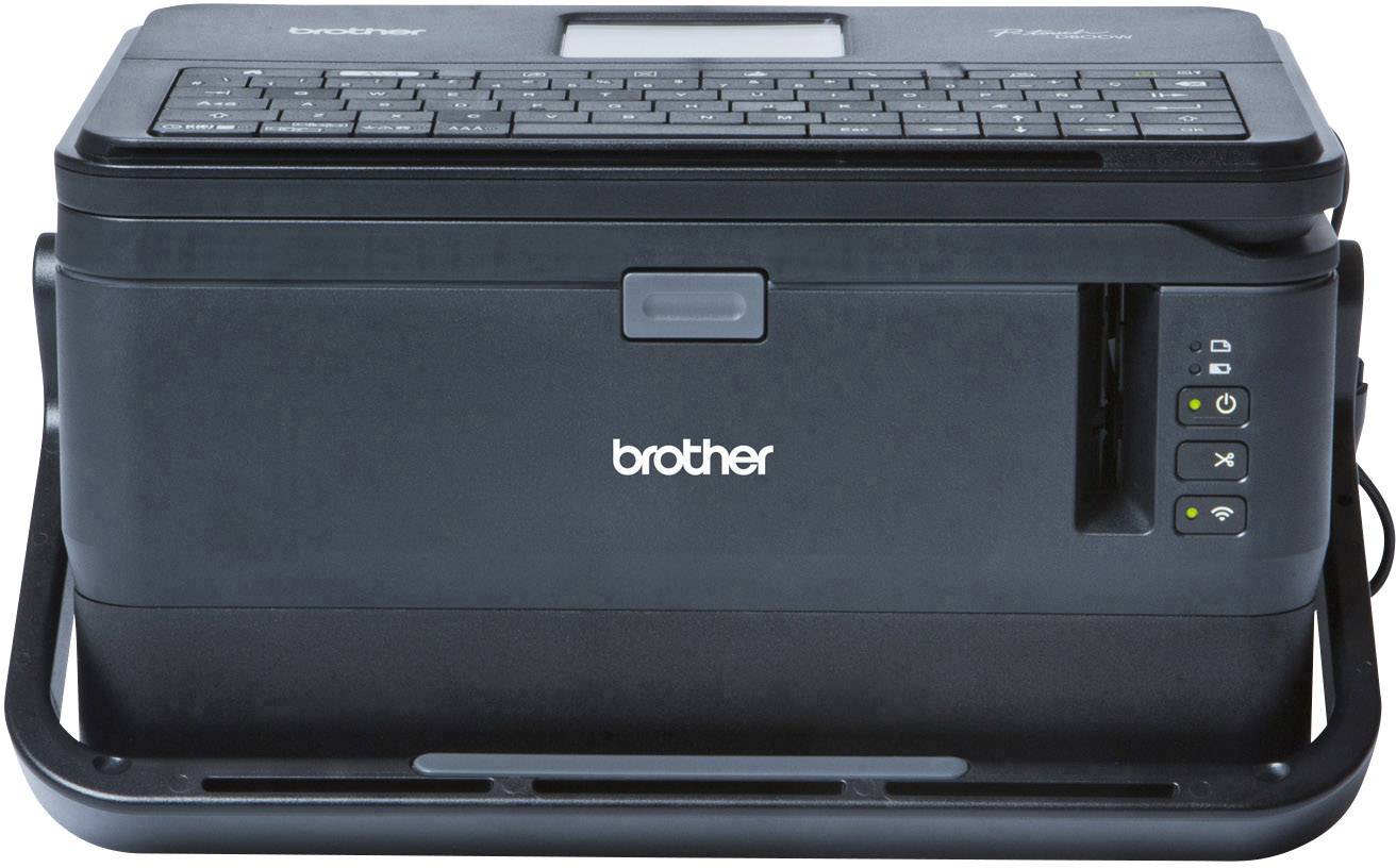 Una stampante nera del marchio Brother con tasti e indicatori luminosi sul lato frontale, adatta per uso in ufficio o domestico.