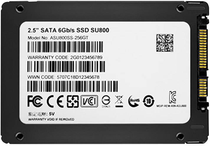 ADATA 256 GB Memoria SSD interna 2,5" SATA 6 Gb/s Dettaglio ASU800SS-256GT-C-4