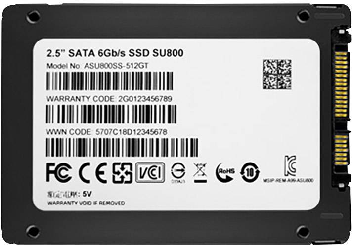 ADATA 512 GB Memoria SSD interna 2,5" SATA 6 Gb/s Dettaglio ASU800SS-512GT-C-4