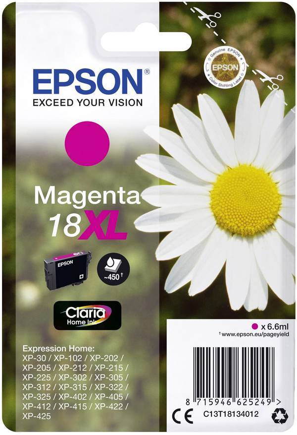Epson Cartuccia 18XL Originale  Magenta C13T18134012