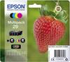 Epson Cartuccia T2986, 29 Originale Imballo multiplo Nero, Ciano, Magenta, Giallo C13T29864012