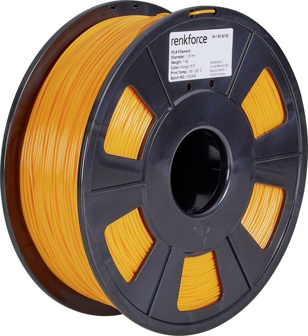 Renkforce RF-4511208 Filamento per stampante 3D PLA Pro 1.75 mm 1000 g Arancione 1 pz.