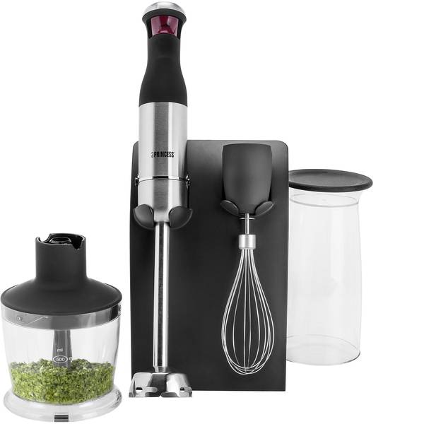 Frullatori a immersione - Princess Smart Control XL Frullatore ad immersione 800 W con trituratore Nero, Acciaio - Frullatori a immersione - Princess Smart Control XL Frullatore ad immersione 800 W con trituratore Nero, Acciaio -