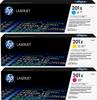HP Toner 201X Originale Imballo multiplo Ciano, Magenta, Giallo 2300 pagine CF253XM