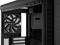 Un case nero per computer con un ventilatore interno le cui pale sono ferme.