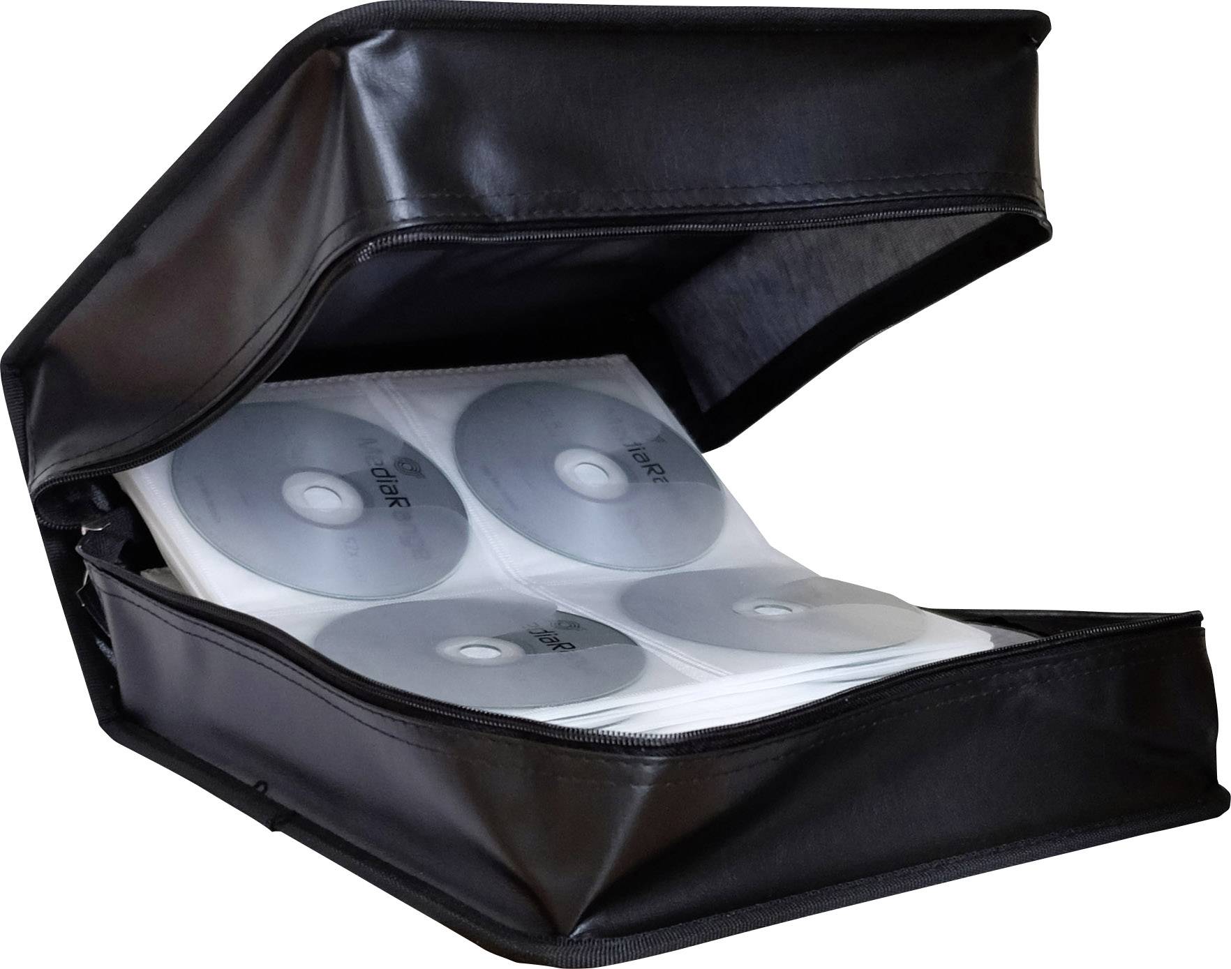 Custodia per CD MediaRange 400 CD/DVD/Blu-ray Ecopelle Nero 1 pz. (L x A x P) 314 x 149 x 312 mm BOX95-0