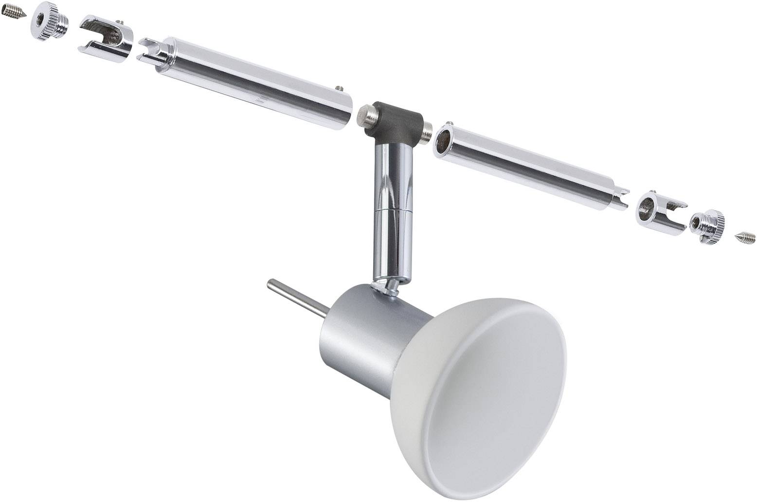 Paulmann Sheela Lampada per sistema su cavo Universale GU5.3 10 W LED (monocolore) Cromo (opaco), Opale