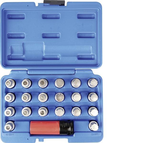 Strumenti speciali per auto - Set di chiavi per lucchetto per cerchione, 21 pezzi, in valigetta Kunzer 7FSB21 - Strumenti speciali per auto - Set di chiavi per lucchetto per cerchione, 21 pezzi, in valigetta Kunzer 7FSB21 -