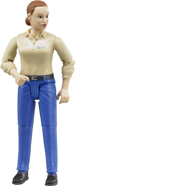Personaggi da gioco - Donna Bruder con una pelle e dei pantaloni blu scuro - Personaggi da gioco - Donna Bruder con una pelle e dei pantaloni blu scuro -