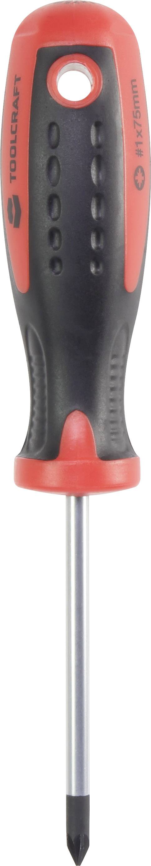 TOOLCRAFT 96029C1112 Officina e meccanica Cacciavite a croce PZ 1 Lunghezza della lama: 75 mm DIN ISO 8764