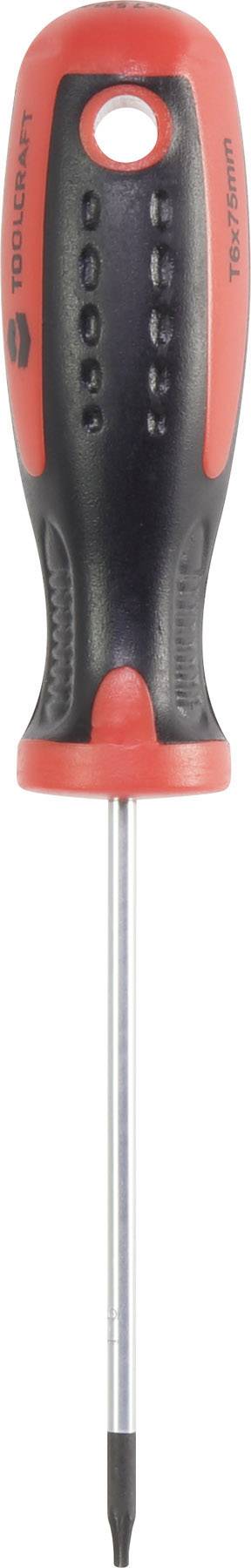 TOOLCRAFT Officina e meccanica Cacciavite a sei punte Dimensione (Cacciavite) T 6 Lunghezza della lama: 75 mm DIN ISO 8764 1 pz.