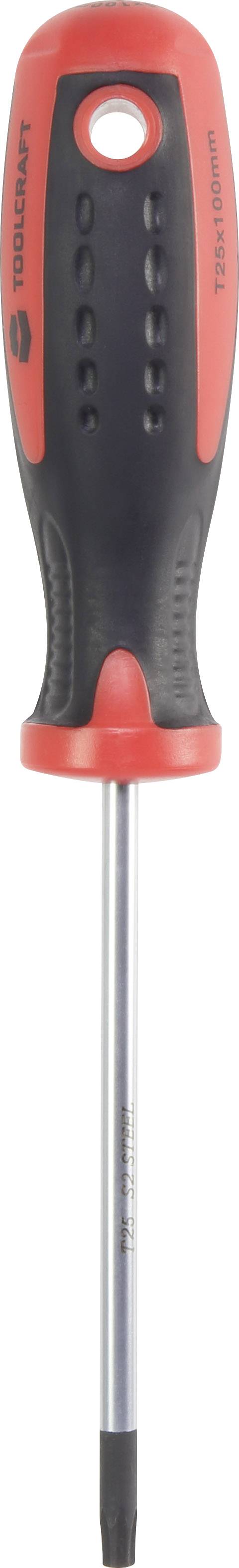 TOOLCRAFT Officina e meccanica Cacciavite a sei punte Dimensione (Cacciavite) T 25 Lunghezza della lama: 100 mm DIN ISO 8764 1 pz.