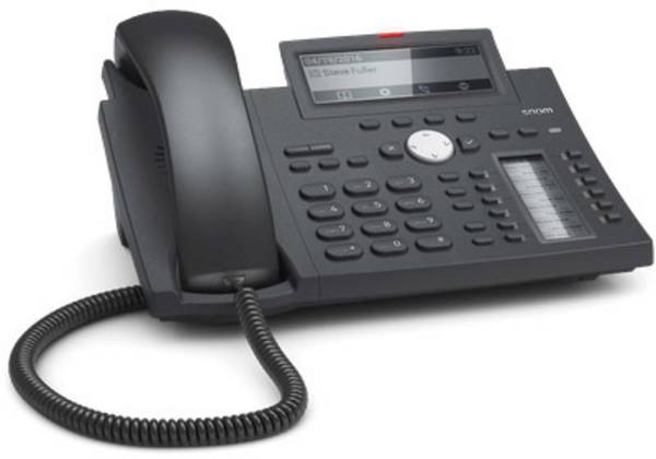 SNOM D345 Telefono a filo VoIP  Vivavoce, Collegamento cuffie Dispay grafico Nero
