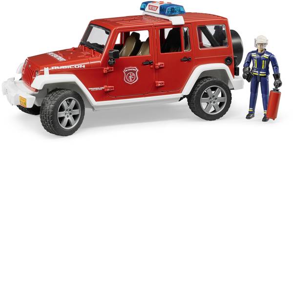 Veicoli senza telecomando - Bruder Jeep Wrangler Unlimited Rubicon Veicolo dei vigili del fuoco con vigile del fuoco - Veicoli senza telecomando - Bruder Jeep Wrangler Unlimited Rubicon Veicolo dei vigili del fuoco con vigile del fuoco -