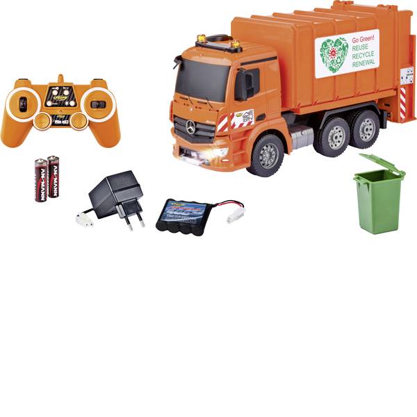 Trattori e mezzi da cantiere RC - Camion della spazzatura Mercedes Automodello per principianti Carson Modellsport 1:20 Veicolo incl. Batteria, caricatore - Trattori e mezzi da cantiere RC - Camion della spazzatura Mercedes Automodello per principianti Carson Modellsport 1:20 Veicolo incl. Batteria, caricatore -